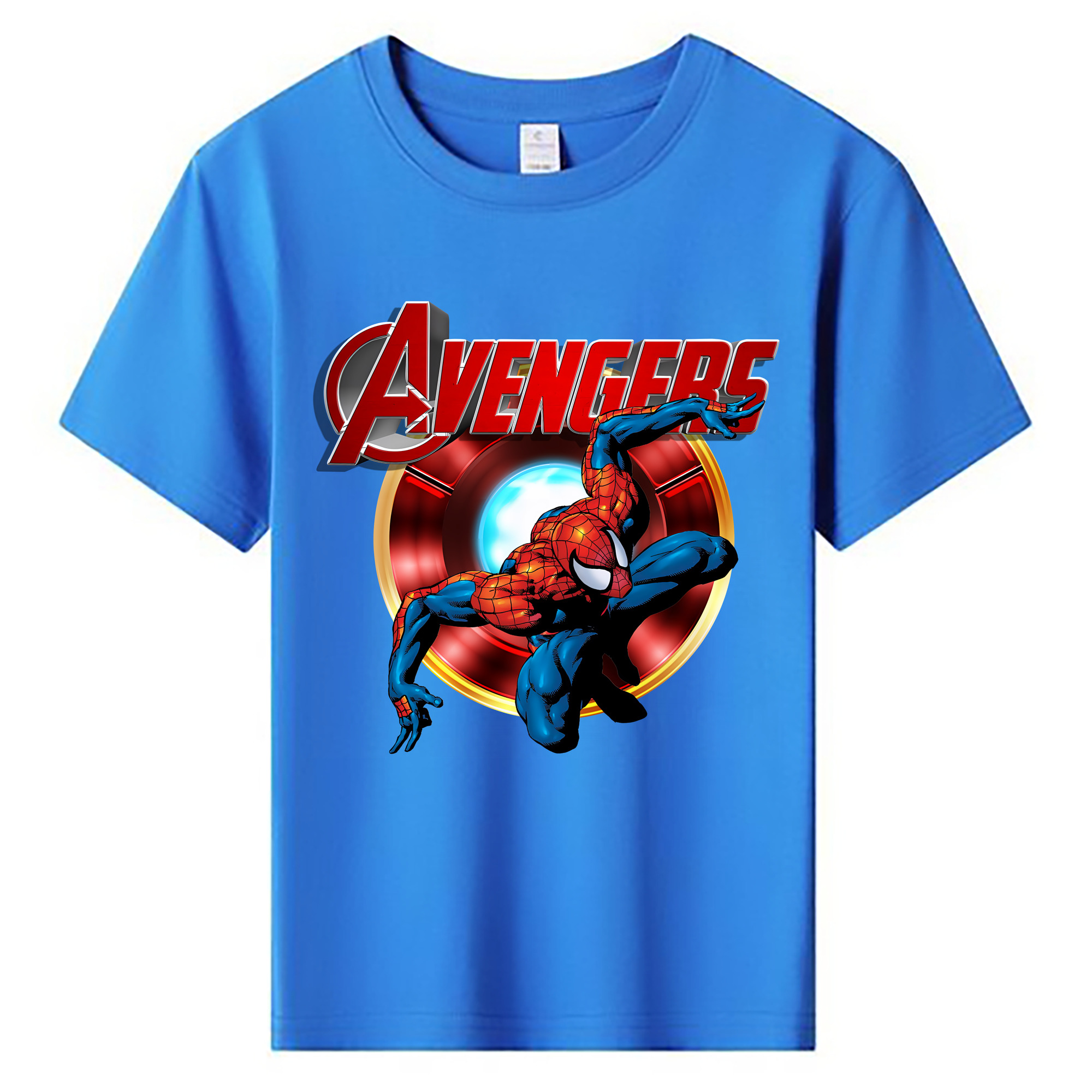 （画像用） Spider Man スパイダーマン 綿100％キッズTシャツ（フロントプリント）